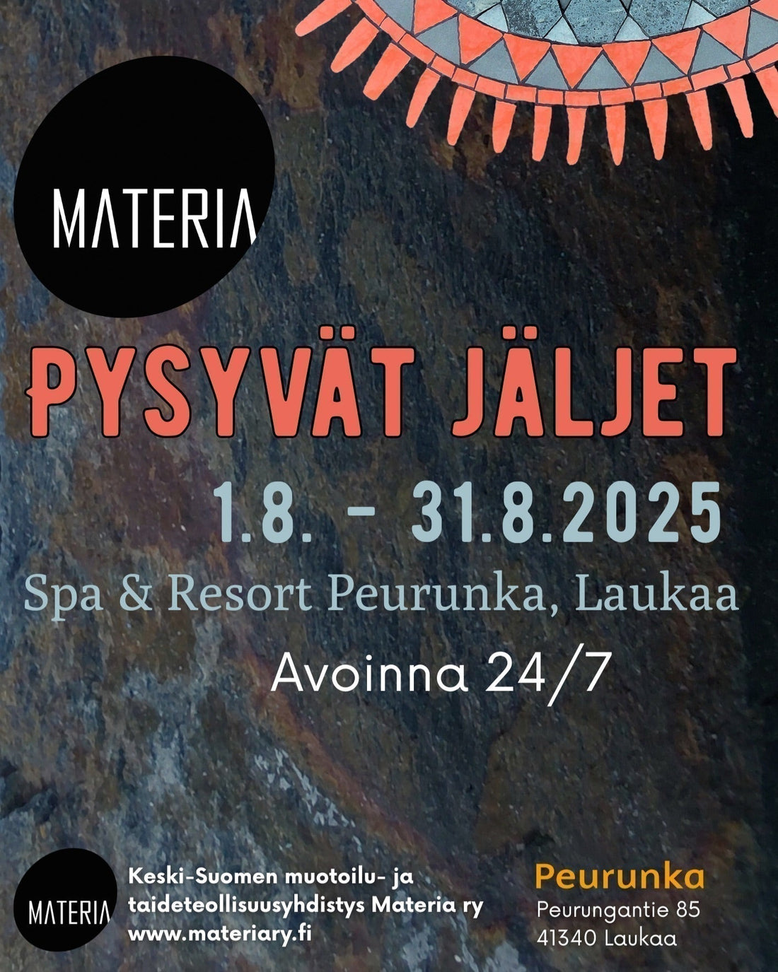 Materia ry:n Pysyvät jäljet -näyttely: Downsour Art mukana Laukaan kulttuuriviikoilla!
